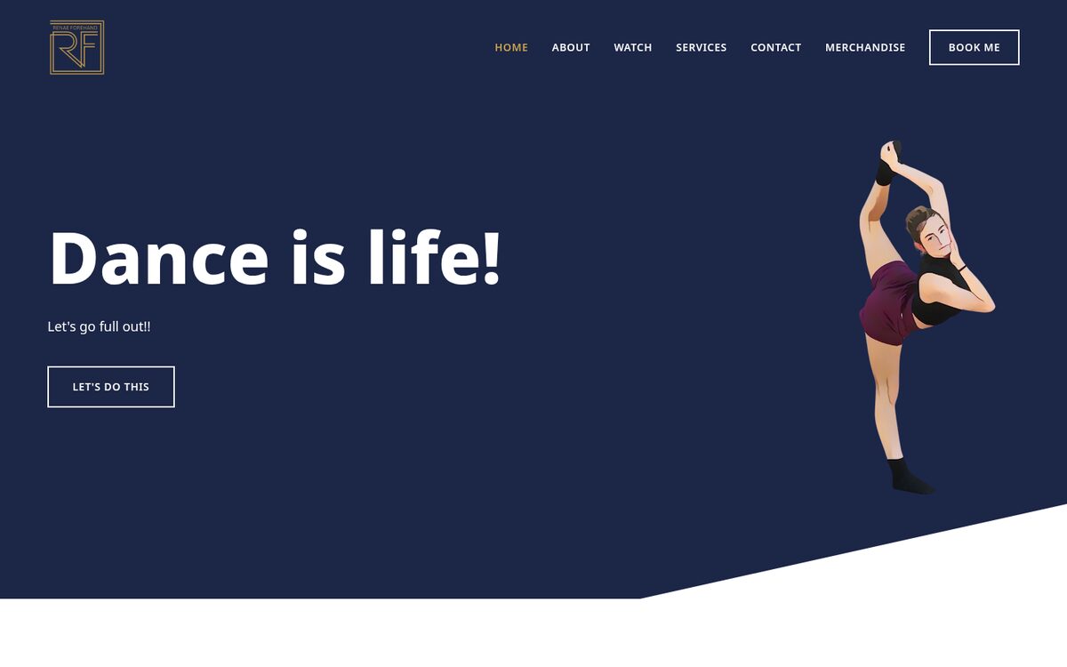 Homepage of Renae Forehand