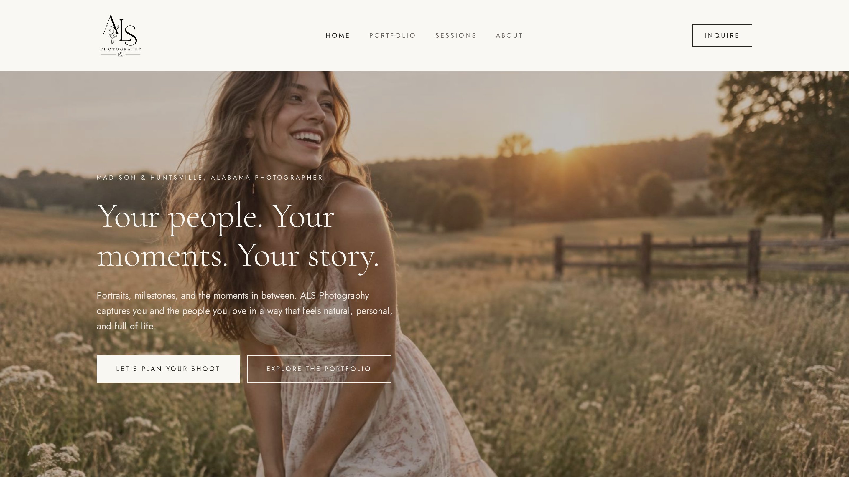 Homepage of ALS Photography
